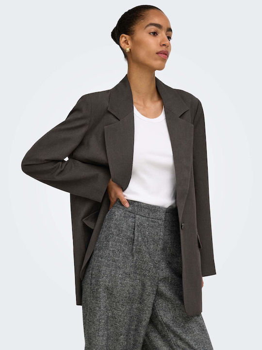 Only Women's Blazer Dark Brown