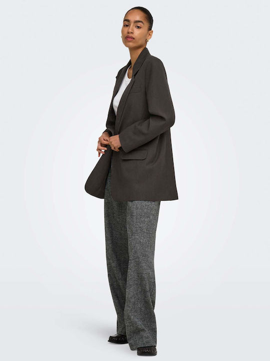 Only Damen Blazer Dunkelbraun