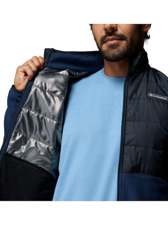 Basin Butte Men's Fleece Jacket Collegiate Navy Black