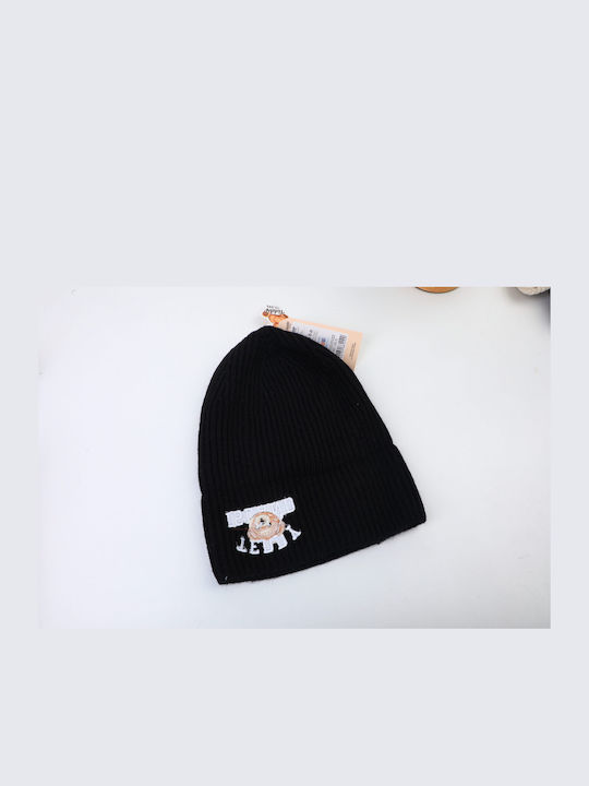 Beanie Unisex Strickmütze in Schwarz