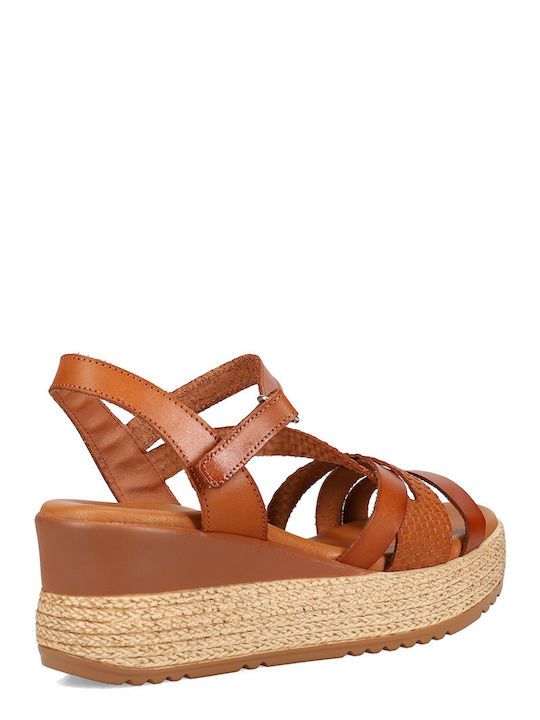 Sommer Damenplattformen Tabac Braun