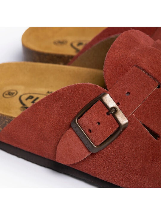 Afelpado Leder Herren Hausschuhe Rote