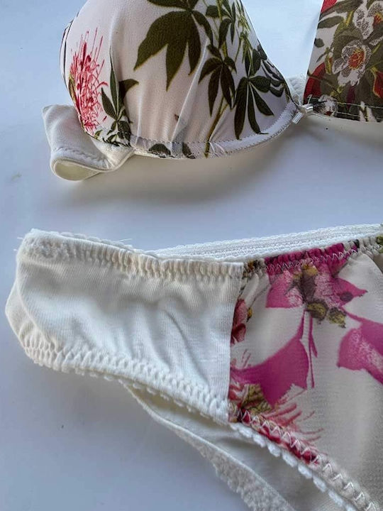 Jadea Underwear Set Bra with Brazil Ivory