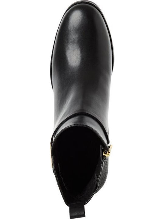 Leather Women's Ankle Boots Black