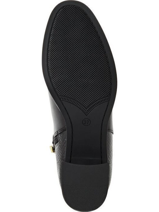 Leather Women's Ankle Boots Black