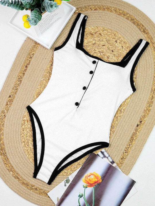 One Piece Swimsuit White