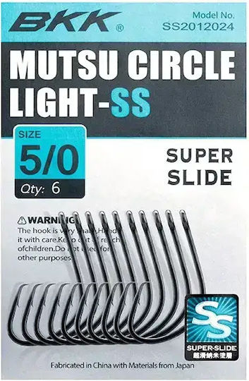 BKK Mutsu Circle Ss Light Fishing Hook No2/0
