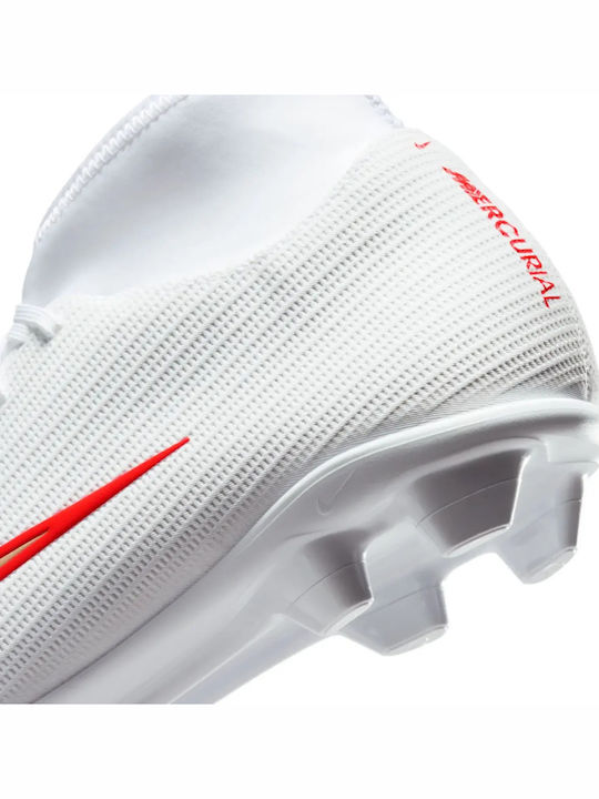 Nike Mercurial Superfly 11 Club MG Ghete Fotbal cu Crampoane Albe