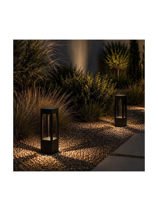 GloboStar Outdoor Small Post LED Floor Lamp 8W with Warm White Light IP65 White