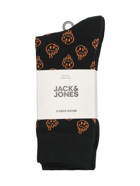 Jack & Jones Ανδρικές Κάλτσες Black 3Pack Jack & Jones Ανδρικές Κάλτσες Black 3Pack