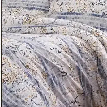 Set Huse Pentru Pilote Bumbac Satinat 200x220cm Dublu Cu 2 Fețe De Pernă & 1 Cearșaf