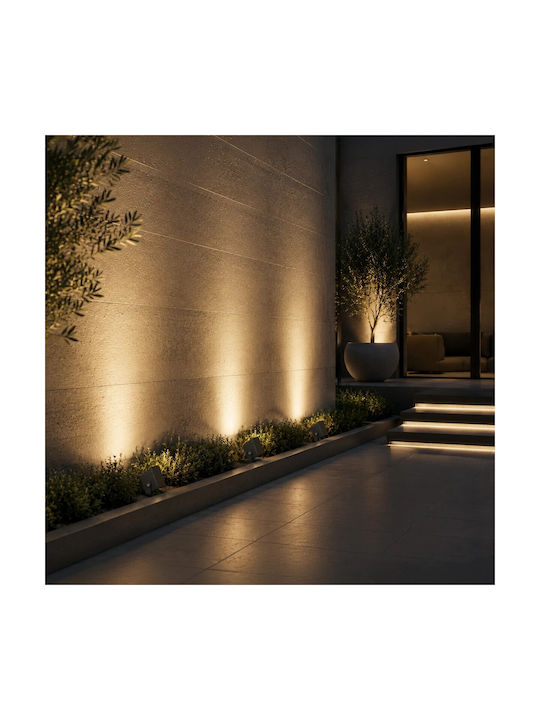 GloboStar Σποτ Δαπέδου LED 8W με Θερμό Λευκό Φως IP65 Λευκό