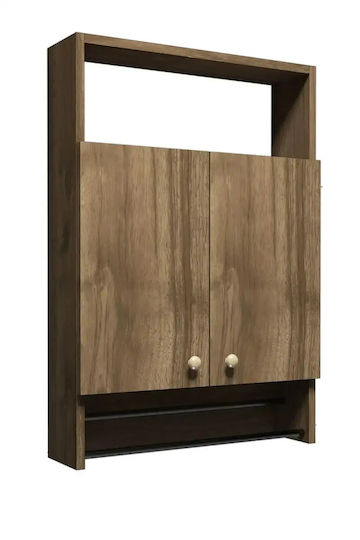 Bathroom Cabinet 60x15x87cm Walnut
