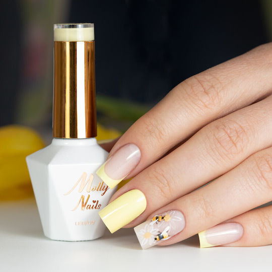 Molly Lac Gel Nail Polish Power Flower Yellow Daffodil 8g