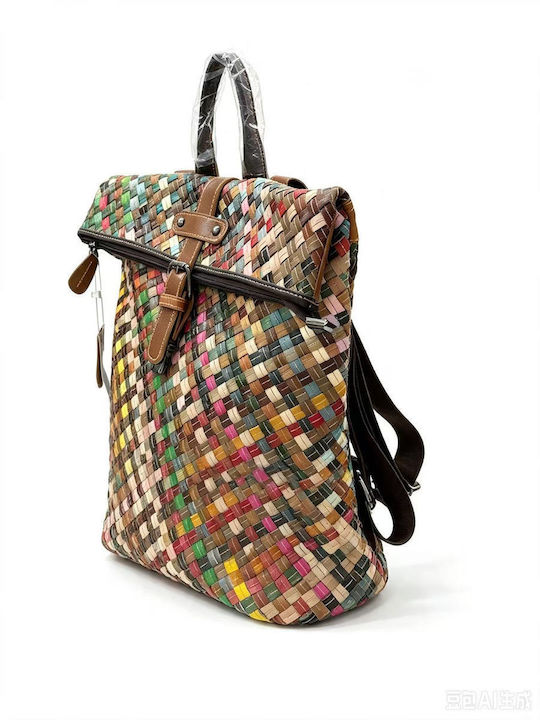 Geantă Dama Tote Din Piele Multicolor