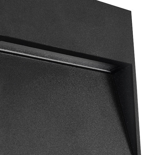 GloboStar Стенен Външен Осветителен Уред LED IP65 3W с Топла Бяла Светлина 11.5x3x11.5см.