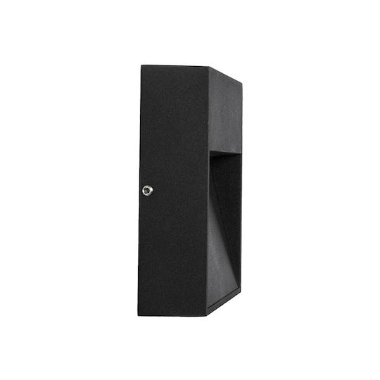 GloboStar Стенен Външен Осветителен Уред LED IP65 3W с Топла Бяла Светлина 11.5x3x11.5см.