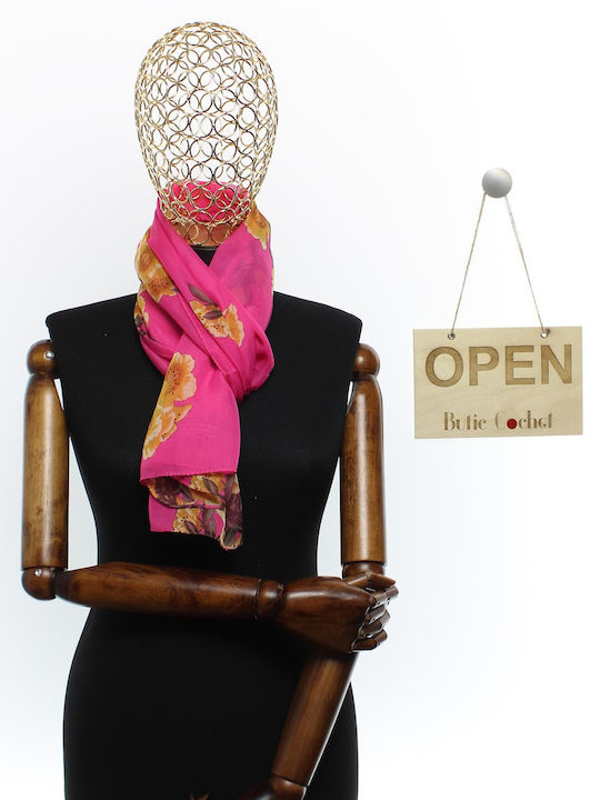 ButicCochet Women's Fuchsia Shawl