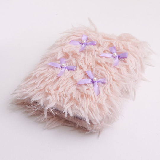 Pink Fuzzy Notebook A6 80 Sheets Pink