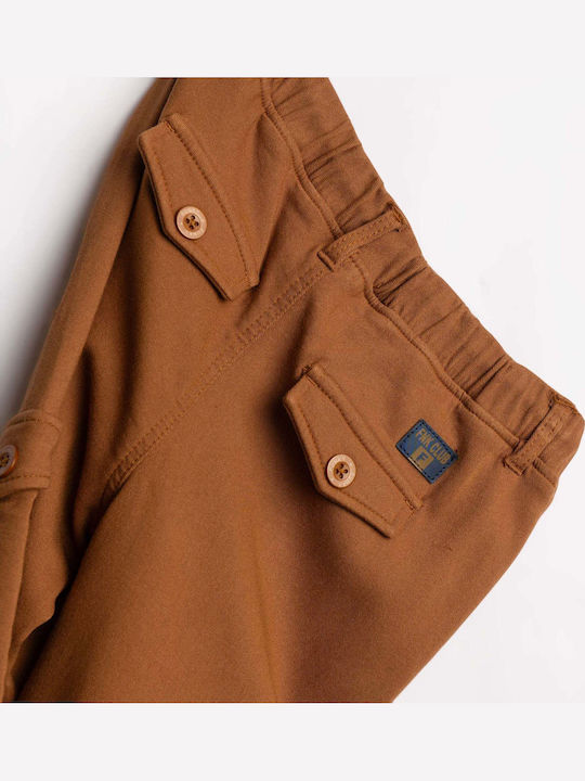 Kids Cargo Trousers Brown