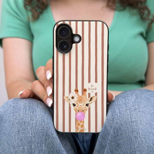 Sonique Stripe Stories Series Case Motorola Moto G06 4G Moto G06 Power 4G Brown Giraffe Bubblegum