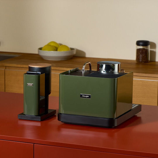 Fellow Opus Gen 2 Elektrische Kaffeemühle mit Getreidekapazität 110gr und 10 Mahlstufen Grün