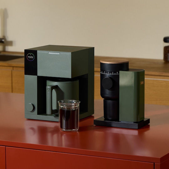 Fellow Opus Gen 2 Elektrische Kaffeemühle mit Getreidekapazität 110gr und 10 Mahlstufen Grün