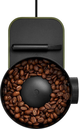 Fellow Opus Gen 2 Elektrische Kaffeemühle mit Getreidekapazität 110gr und 10 Mahlstufen Grün