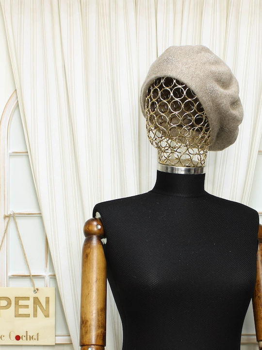 ButicCochet Women's Wool Beret Beige