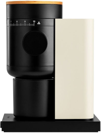 Fellow Opus Gen 2 Elektrische Kaffeemühle mit Getreidekapazität 110gr und 10 Mahlstufen Beiges