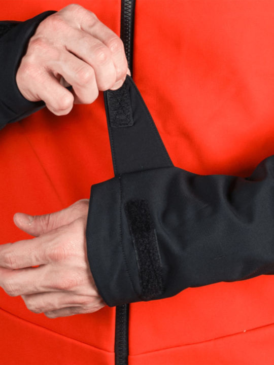 Herren Jacken Softshell Wasserdicht und Winddicht Aurelian Orange - Black
