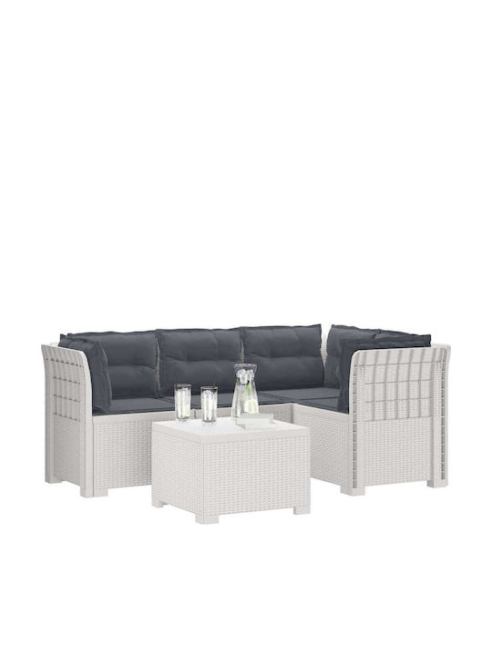 Ecksofa Outdoor Rattan mit Kissen