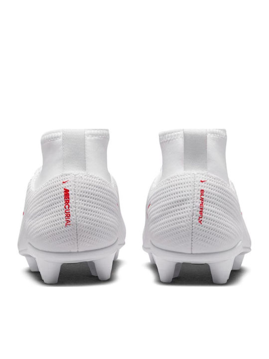 Mercurial Superfly 11 Club Kinder Fußballschuhe und Stollenschuhe mit Taps Weiß