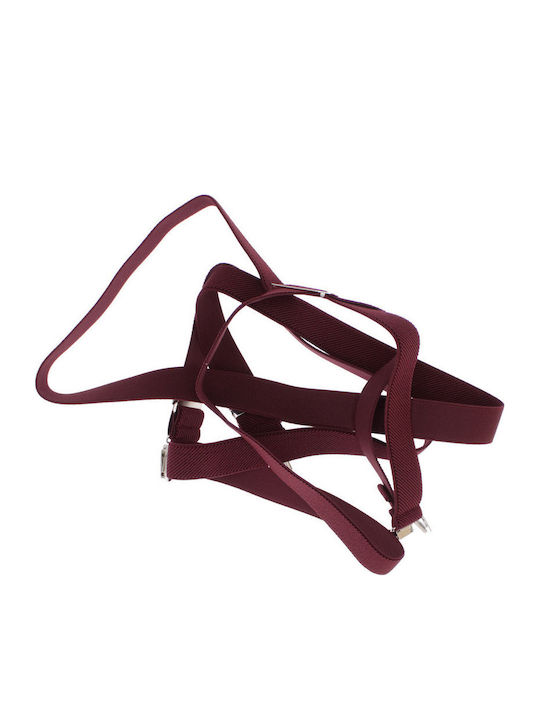 Breteli Elastice Unisex Adulți ButicCochet Din Material Sintetic 25 Mm Burgundia Br515