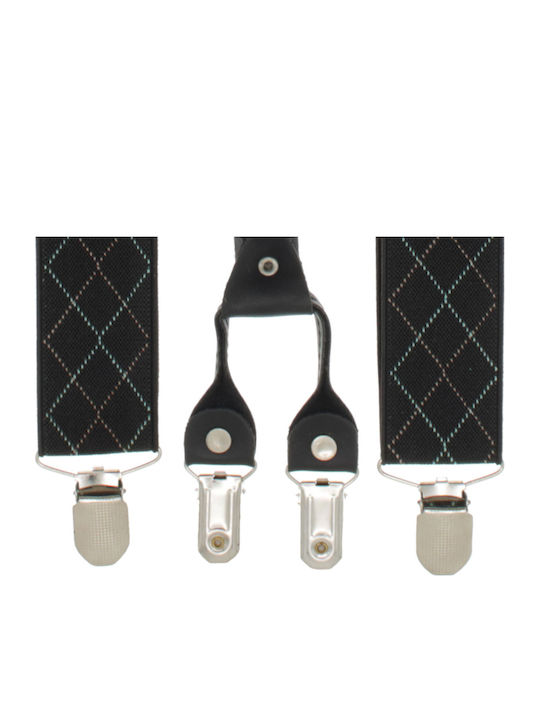 Breteli Unisex Adulți ButicCochet Din Țesătură Sintetică Elastică 4 Cleme Metalice 35 Mm Multicolore Br510
