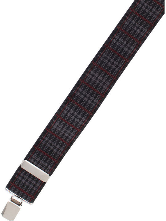 Breteli Elastice Unisex Adulți ButicCochet Din Material Sintetic 35 Mm Model Tipărit X Gri Br524