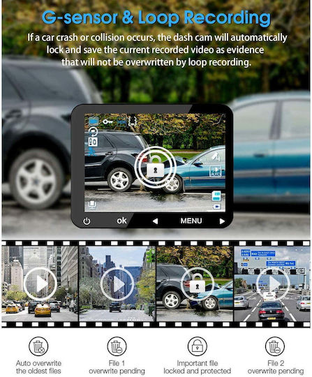 Camera DVR Auto 1080P cu Ecran 1.5"