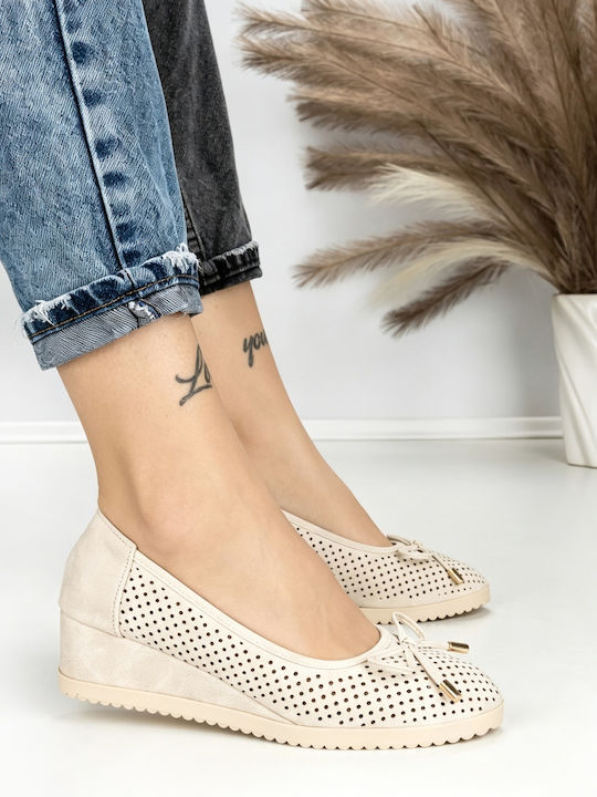 Pantofi Balerini Pentru Femei În Culoare Maro