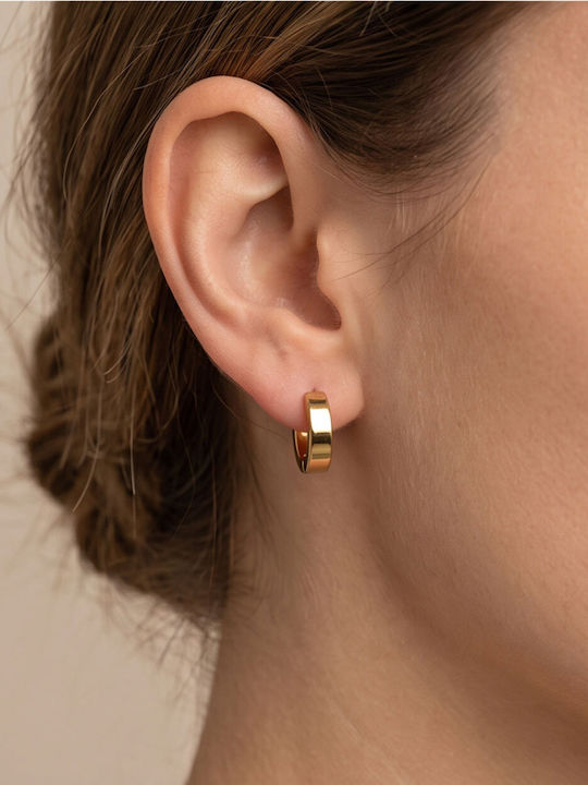 Touch Earrings Hoops Gold Plated Steel 37 539 Gold