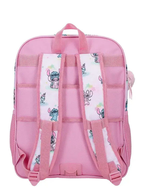 Pandaboo Schulranzen Schulter mit Flaschenhalter Stitch 15,6l 30 x 13 x 40cm