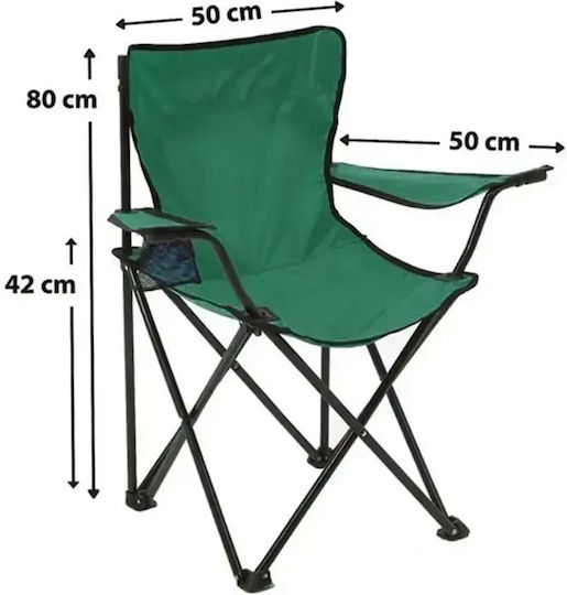 Scaun De Plajă Verde Set 2 Bucăți