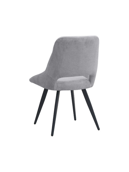 Firenze Dining Chairs with Fabric Upholstery Grey 2 pcs 51x60x81cm