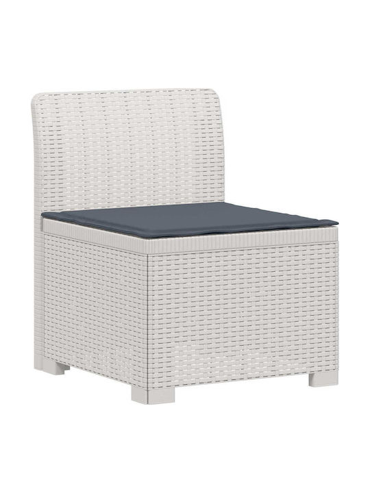 Ecksofa für den Außenbereich Rattan mit Kissen