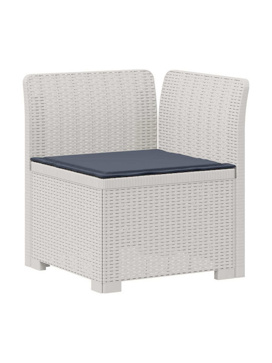 Ecksofa für den Außenbereich Rattan mit Kissen
