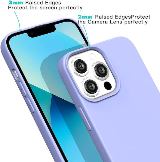Premium Back Cover Σιλικόνης Μωβ (iPhone 13 Pro Max)
