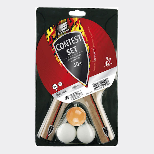Sunflex Contest Tischtennisschläger-Set für Erfahrene Spieler