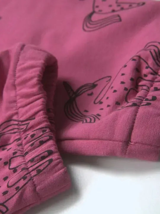 Kinder Sweatpants Set Fuchsie 3 Stück