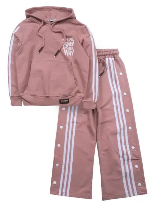 Evita Kids Tracksuit Pink 2 Pieces