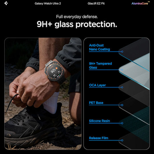 Spigen Glas.tr Ez Fit Screen Protector για το Galaxy Watch Ultra 2 2τμχ AGL11758