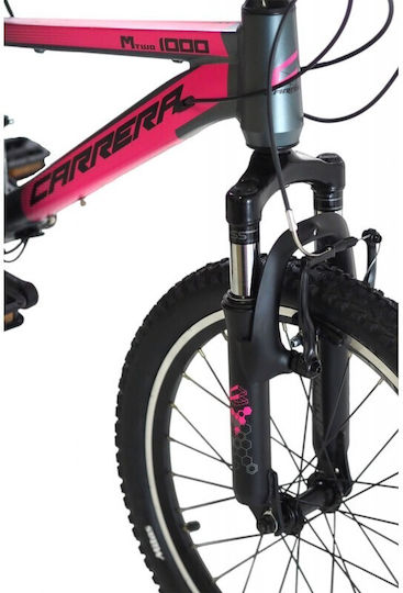 Carrera M2 1000 20" Bicicletă pentru copii Biciclete de munte cu Cadru din Aluminiu (2023) Roz